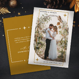 Minimalistisches Weihnachtsfest-Foto Feiertagskarte