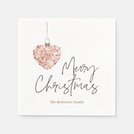 Minimalistisches Weihnachtsherz Serviette