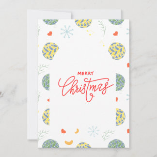 Minimalistisches Weihnachtsmuster Feiertagskarte