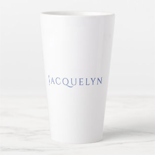 Minimalistisches Weiß Blau Einfach Elegant Modern Milchtasse