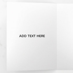 Minimalistisches Weiß Elegant für jeden Anlass Dreifach Gefaltete Karte