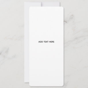 Minimalistisches Weiß Elegant für jeden Anlass Feiertagskarte