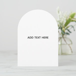 Minimalistisches Weiß Elegant für jeden Anlass Feiertagskarte