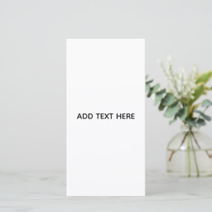 Minimalistisches Weiß Elegant für jeden Anlass Feiertagskarte