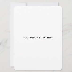 Minimalistisches Weiß Elegant für jeden Anlass Karte