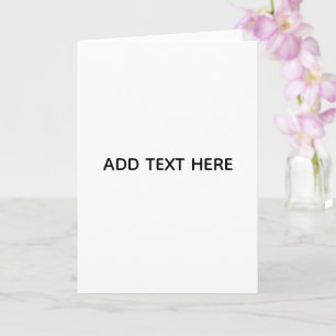 Minimalistisches Weiß Elegant für jeden Anlass Karte