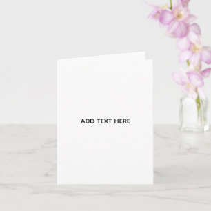 Minimalistisches Weiß Elegant für jeden Anlass Karte