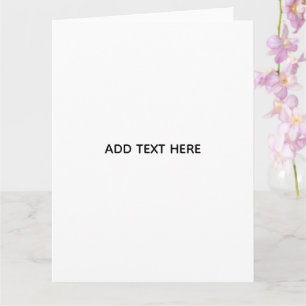 Minimalistisches Weiß Elegant für jeden Anlass Karte