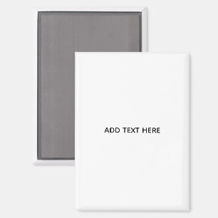 Minimalistisches Weiß Elegant für jeden Anlass Magnet