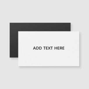 Minimalistisches Weiß Elegant für jeden Anlass Magnetkarte