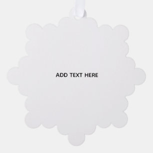 Minimalistisches Weiß Elegant für jeden Anlass Ornament Karte