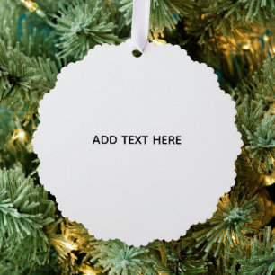 Minimalistisches Weiß Elegant für jeden Anlass Ornament Karte