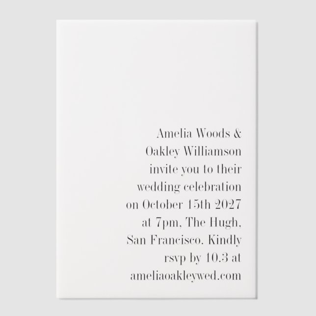 Minimalistisches Weiß Elegant Stilvolle Moderne Ho (Vorderseite)