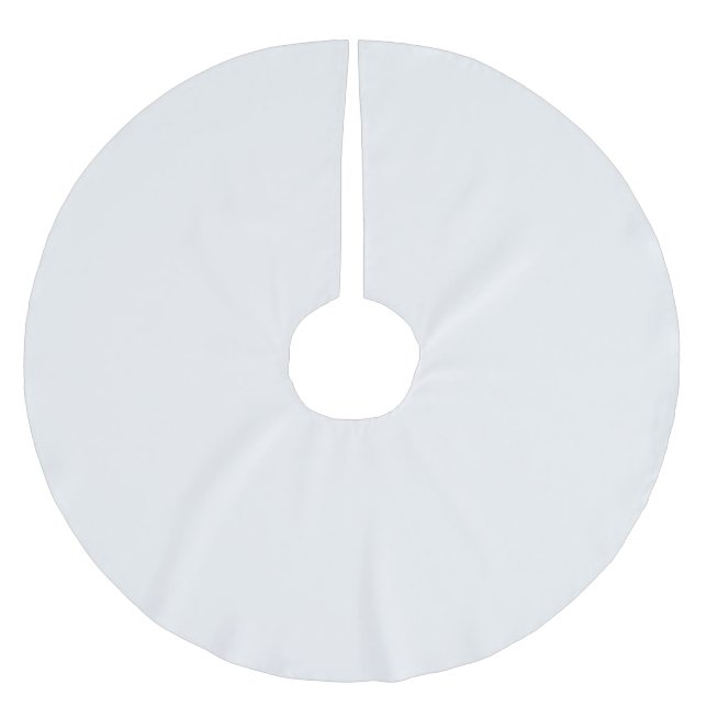 Minimalistisches, weißes Eichel schlichte, elegant Polyester Weihnachtsbaumdecke (Vorderseite)