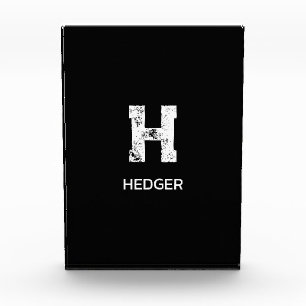 MINIMALISTISCHES WEIßES EIN-BUCHSTABEN-MONOGRAMM N FOTOBLOCK