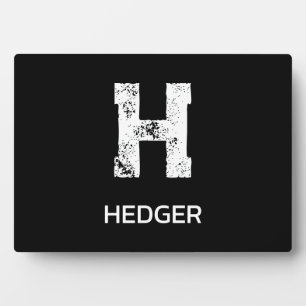 MINIMALISTISCHES WEIßES EIN-BUCHSTABEN-MONOGRAMM N FOTOPLATTE