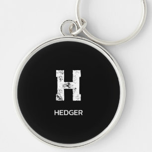 MINIMALISTISCHES WEIßES EIN-BUCHSTABEN-MONOGRAMM N SCHLÜSSELANHÄNGER