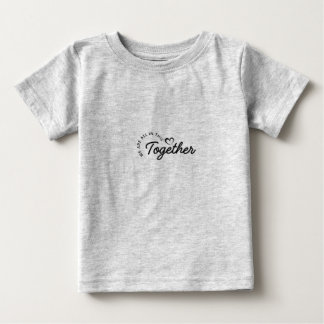 Minimalistisches weißes Halbarm-Top, schönes Abstr Baby T-shirt