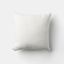 Minimalistisches weißes Kissen 16x16 - Modernes, g