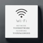 Minimalistisches weißes Wi-Fi-Zeichen Fotoplatte<br><div class="desc">Dieser minimalistische Wi-Fi-Netzwerk- und Passwort-Signaltonmagnet weist einen weißen Hintergrund mit einem Wi-Fi-Symbol auf. Personalisieren Sie es für Ihre Bedürfnisse. In meinem Geschäft finden Sie passende Produkte.</div>