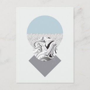 Minimalistisches Wellendesign Postkarte
