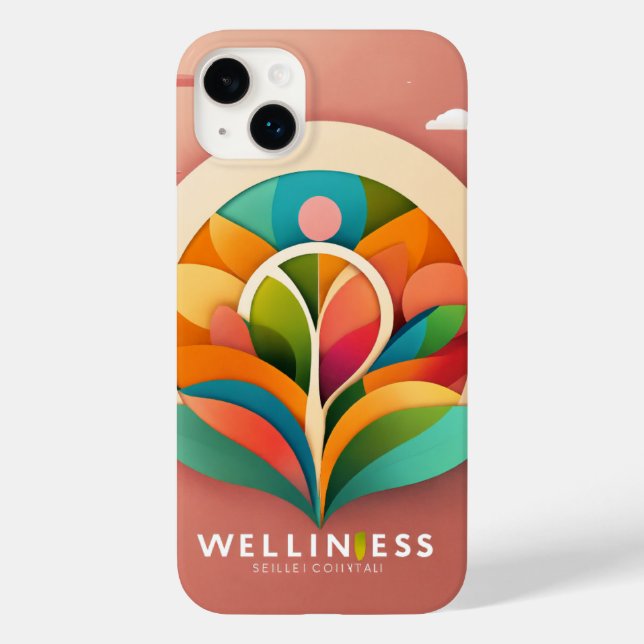 Minimalistisches Wellness-Logo - Vector-Design Case-Mate iPhone Hülle (Rückseite)