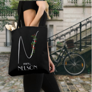Minimalistisches Wildblumen-Monogramm Lehrer
