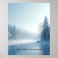 Minimalistisches Winter-Kalender-Plakat – Neutrale