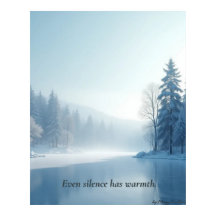 Minimalistisches Winter-Kalender-Plakat – Neutrale