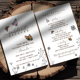 Minimalistisches Wochenende Einladung