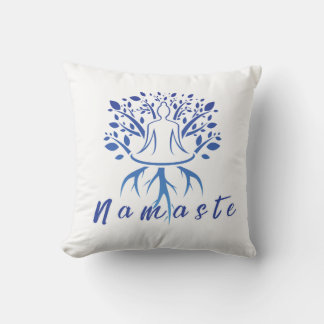 Minimalistisches Yoga- und Meditationsdesign Kissen