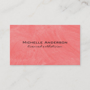 Minimalistisches zeitgemäßes Rosa Visitenkarte