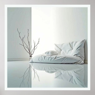 Minimalistisches Zen-Innendesign Poster