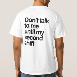 Minimalistisches Zitat Sprechen Sie nicht mit mir  T-Shirt