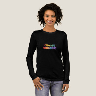 Minimalistisches Zitat "Wählen Sie Freundlichkeit" Tri-Blend Shirt