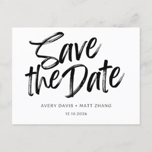 Minimalkarte Save the Date Ankündigungspostkarte