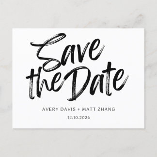 Minimalkarte Save the Date Ankündigungspostkarte