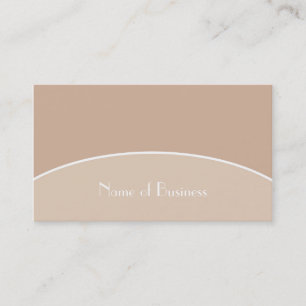Minimals Design mit Taupe-Bogen Visitenkarte
