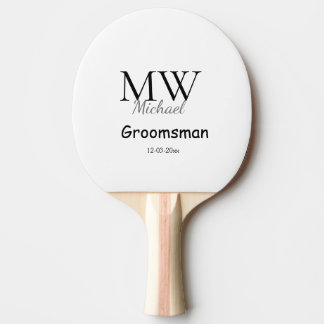 Minimalwerte für den Trauzeuge eines personalisier Tischtennis Schläger