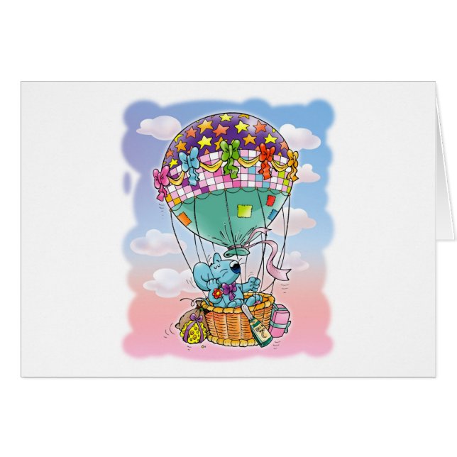 Minimäuse und großer Ballon (Vorderseite (Horizontal))