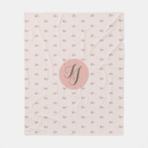 Minimierte Rose und Monogramm