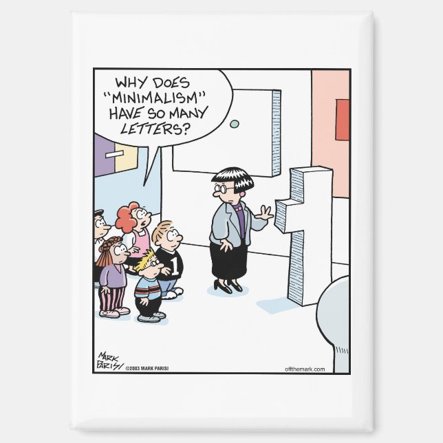 Minimilismus Kunst Magnet (Vorderseite)