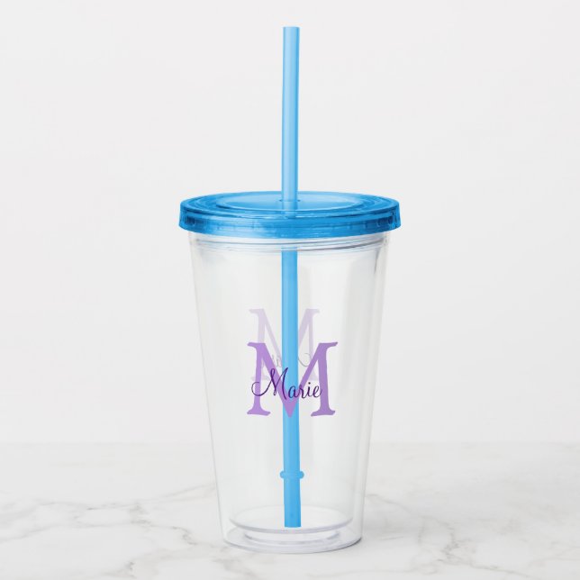 MINIMUM add name monogram pink   The  Acryltrinkbecher (Vorderseite)