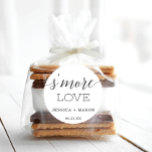 Minimum Elegance S'More Love Favor Runder Aufkleber<br><div class="desc">These lovely favor stickers are perfekt for baby shower favors,  bridal shower favors,  birthday parties and weddings. These,  also make great enentwicklung seals! See the entire collection for more matching items!</div>