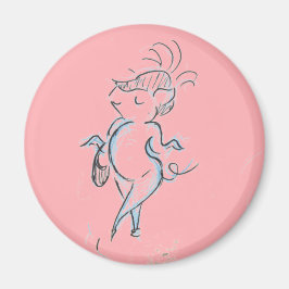 Mining Lady Pig mit einem Handtaschenmagnet Magnet