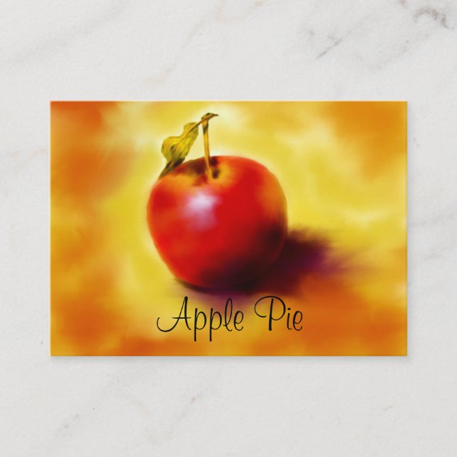 Minirezept-Karten für Kunden, Freunde oder Familie Visitenkarte (Vorderseite)