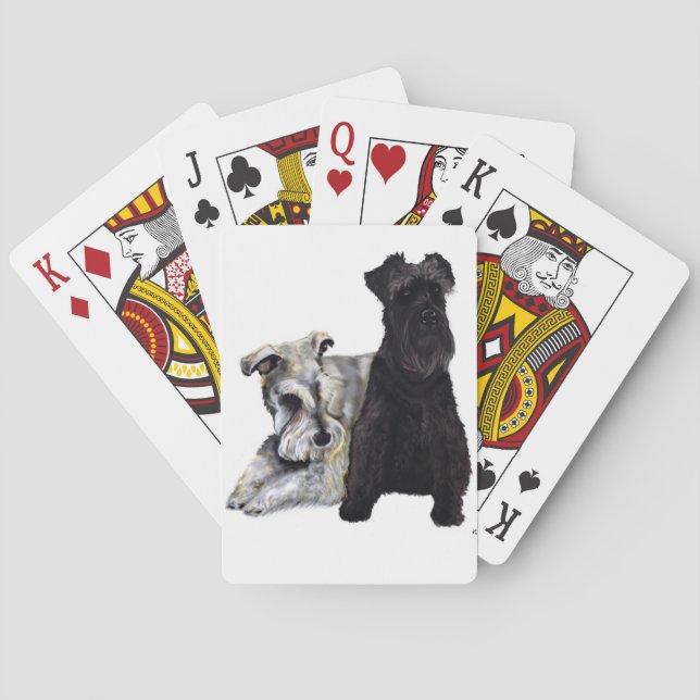 Minischnauzer-Karten Spielkarten (Rückseite)