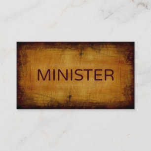 Minister Antique Brushed Visitenkarte
