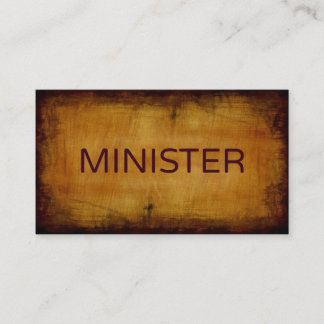 Minister Antique Brushed Visitenkarte