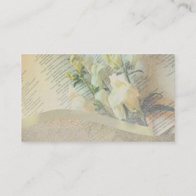 Minister Christlich Light God Sky Business Cards Visitenkarte (Rückseite)